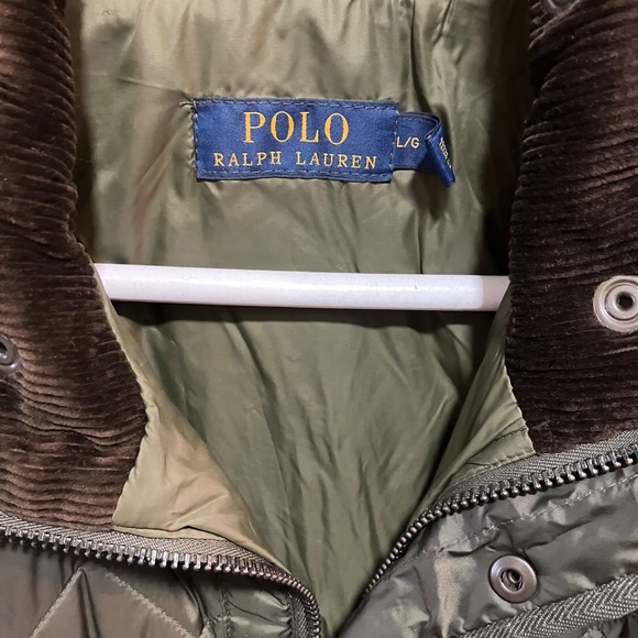 Polo Ralph Lauren Jacket Diamond Quilted Puffer Hunt Green (L) - Picture 3 of 4